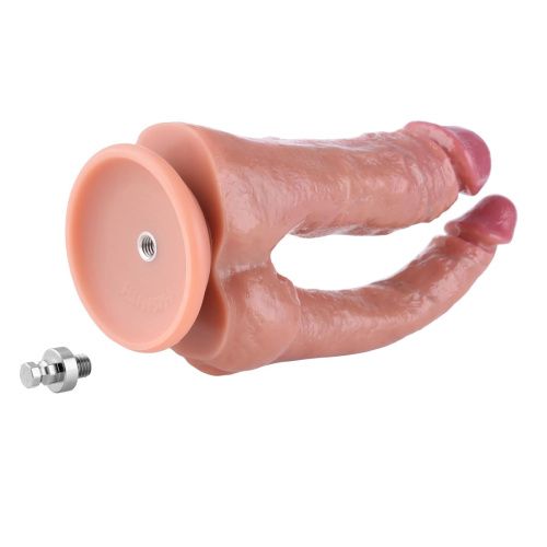 Двойной фаллоимитатор для секс-машин Hismith Double Penetrator, 9.25″, KlicLok