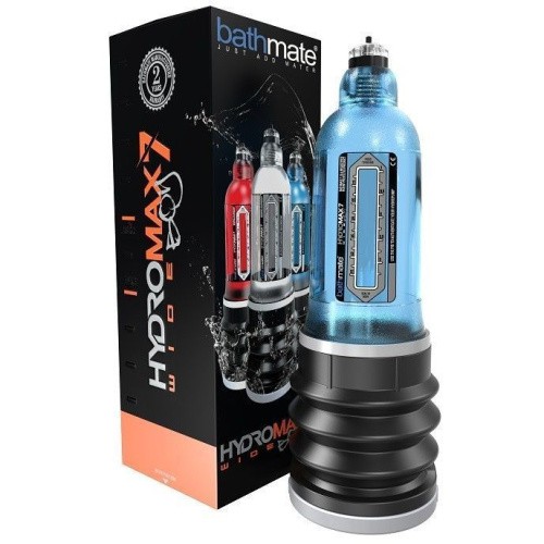 Bathmate Hydromax 7 Wide Boy - Гидропомпа для увеличения члена, 26х7 см (синий)