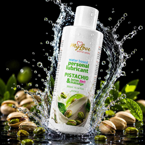 2в1 лубрикант и массажній гель - MyLove Aroma Series Intim&Massage Pistachio, 300 мл