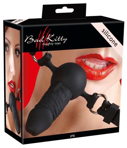 Кляп фаллоимитатор Bad Kitty Silicone Dildo Gag