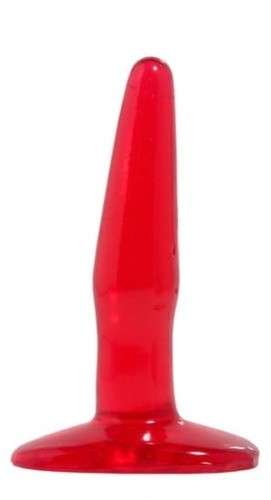 Pipedream Basix Mini Butt Plug - Анальная пробка, 11х2 см (красный)
