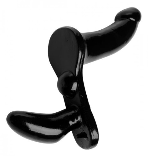 Strap U Dual Pleasure Strap On - Двойной страпон, 15,2х3,8 см