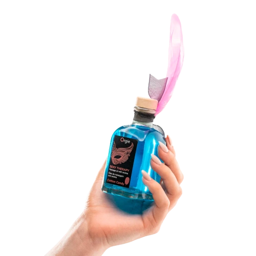 Orgie Lips Massage Kit Cotton Candy - массажное масло сахарная вата, 100 мл