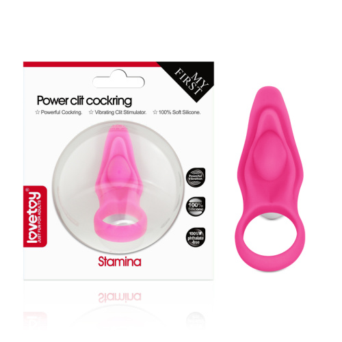 LoveToy Power Clit Cockring - виброкольцо, 7х3 см (розовый)