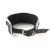 Art of Sex - Collar Ring - Нашийник з натуральної шкіри зі стразами та кільцем, від 30 до 40 см - купити в Києві, Україні