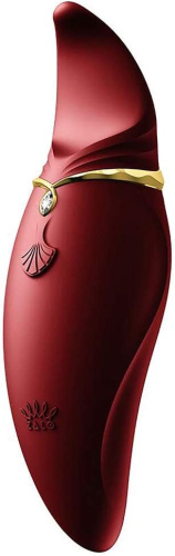 Zalo Hero Pulse Wave Massager- Импульсно-волновой массажер для клитора, 14.8 см (красный)