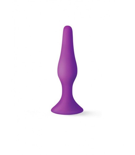 MAI Attraction Toys №32 анальная пробка на присоске, 10,5х2,5 см (фиолетовый)