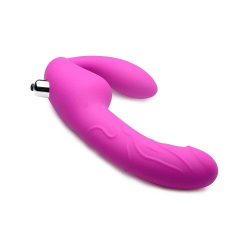 Royal Rider Vibrating Silicone Strapless Strap On Dildo - Страпон, 13.3х3.8 см