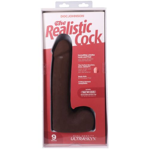 Фалоімітатор Doc Johnson The Realistic Cock ULTRASKYN 9 Inch with Balls, 22,9 см - купити в Україні | Секс шоп SEX-SHOP.ua