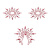 Petits Joujoux Gloria set of 3 Red - пэстис из кристаллов, украшение на грудь и вульву, (красный) Petits Joujoux Gloria set of 3 Red - пэстис из кристаллов, украшение на грудь и вульву, (красный)