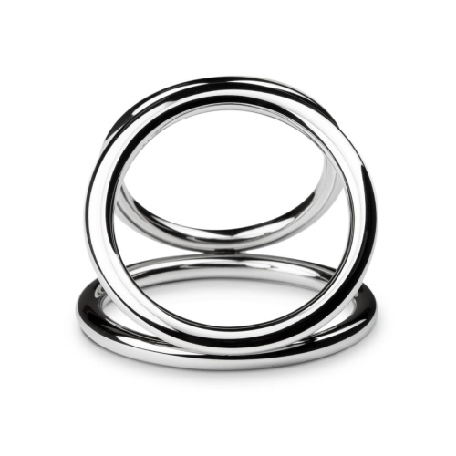 Sinner Gear Unbendable - Triad Chamber Metal Cock and Ball Ring - Large тройное эрекционное кольцо