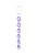 California Exotic Novelties Swirl Pleasure Beads - анальные бусы, 18х2 см (фиолетовый)