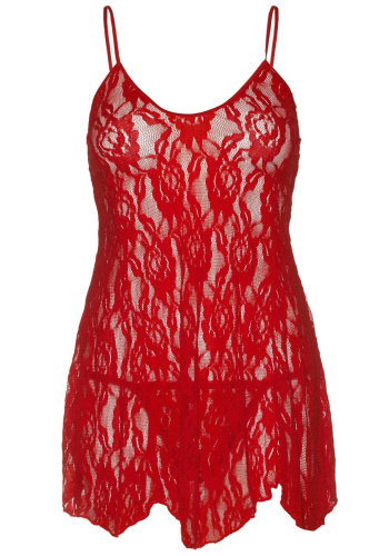 Сорочка бебі-дол Leg Avenue Rose Lace Flair Chemise, Queen Size - купити в Україні | Секс шоп SEX-SHOP.ua