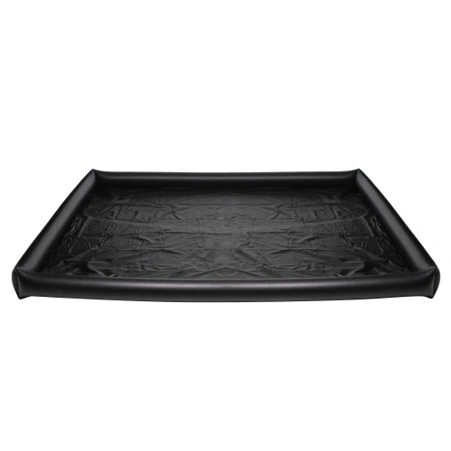 Passion Vinyl Massage Sheet непромокаемая виниловая простынь с надувными краями, 199.4 x 170 x 14 см (чёрный)