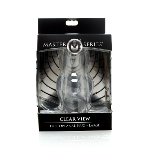 MS Clear View Anal Plug - Анальный тоннель M, 10,6 см (прозрачный)