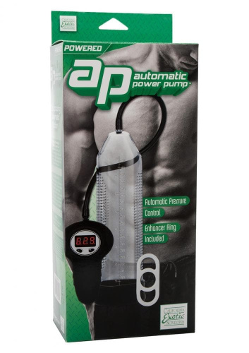 California Exotic Novelties Power Pump Clear - Автоматическая помпа, 25.5х6 см