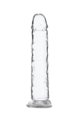 Addiction Crystal Vertical Dong 7” прозрачный фаллоимитатор на присоске, 17.78х3.1 см