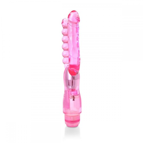 Evolved Dual Pleasure Vibe - Двойной вибратор, 27х2.5 см (розовый)