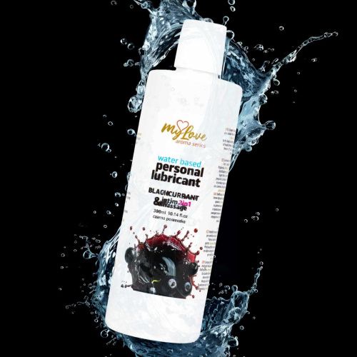 2в1 лубрикант и массажный гель - MyLove Aroma Series Intim&Massage Blackcurrant, 300 мл