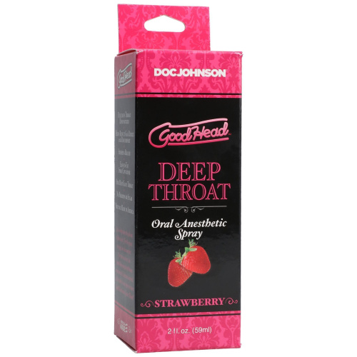 Doc Johnson GoodHead DeepThroat Spray – спрей для глубокого минета, 59 мл (клубника)