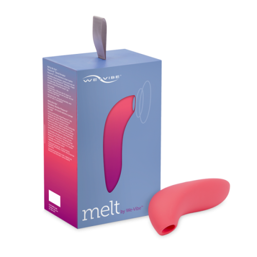 We-Vibe Melt + Лубрикант 50 мл - Вакуумний стимулятор для клітора з керуванням через додаток на смартфоні, 12.6х2.4 см (помаранчевий) - купити в Києві, Україні