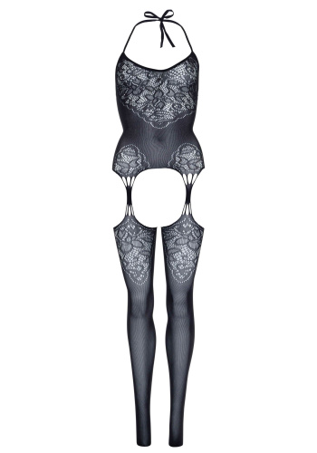 Leg Avenue-Jacquard net bodystocking Black - Сексуальний сітчастий боді, OS - купити в Києві, Україні