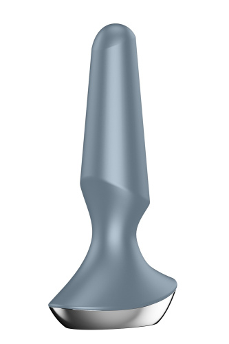 Satisfyer Plug-ilicious 2 - Анальная смарт-пробка, 14х3 см, (серая)