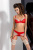 Passion Exclusive Loraine set - Комплект белья: лиф, стринги и пояс для чулок, S/M (красный) Passion Exclusive Loraine set - Комплект белья: лиф, стринги и пояс для чулок, S/M (красный)