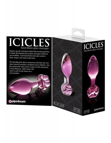Pipedream Icicles No.48 - Анальная пробка, 7,5х3 см