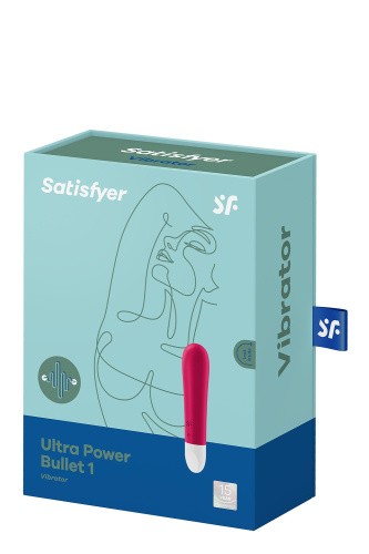 Satisfyer Ultra Power Bullet 1 - Вибропуля, 10,7х2,5 см, (красная)