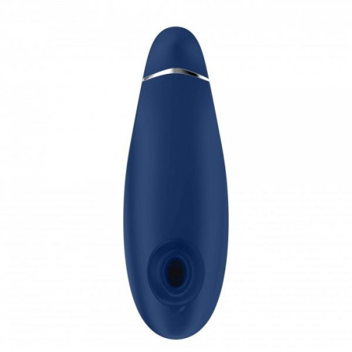 Womanizer Premium - Впечатляющий вакуумный стимулятор клитора, 15.5х5 см (синий)