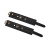 Наручники с цепочкой Liebe Seele Black Organosilicon Wrist Cuff, экокожа