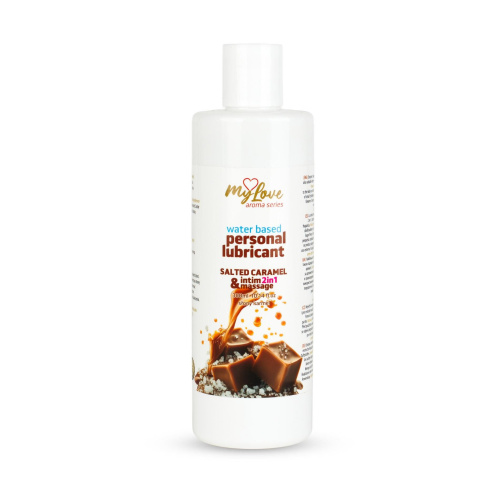 2в1 лубрикант и массажный гель - MyLove Aroma Series Intim&Massage Salted Caramel, 300 мл