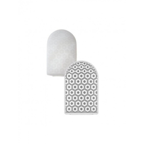 TENGA Pocket Hexa-Brick - Карманный мини-мастурбатор, 7.5х5.5 см (оранжевый)