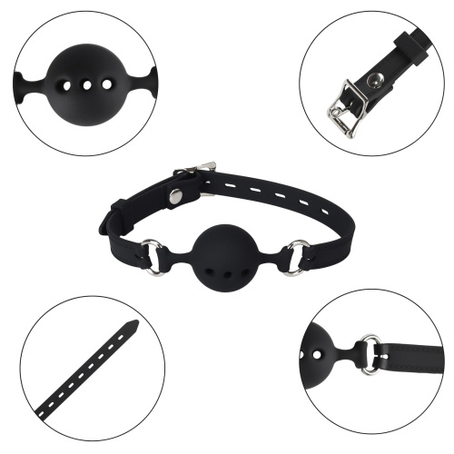 Кляп кулька Erospace Wild Play Mouth Gag With Silicone Ball C14 - купити в Україні | Секс шоп SEX-SHOP.ua