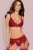Obsessive 810-SEG-3 set - комплект кружевного белья с поясом для чулок, L/XL (красный) Obsessive 810-SEG-3 set - комплект кружевного белья с поясом для чулок, L/XL (красный)