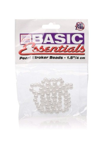 CalExotics Basic Essentials Pearl Stroker Beads - стимулирующая насадка на член маленькая, 3.8х3.8 см