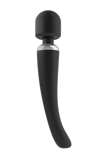 Dorcel Megawand Gold мощный перезаряжаемый вибромассажер 160 режимов, 29.5х5.5 см (чёрный)