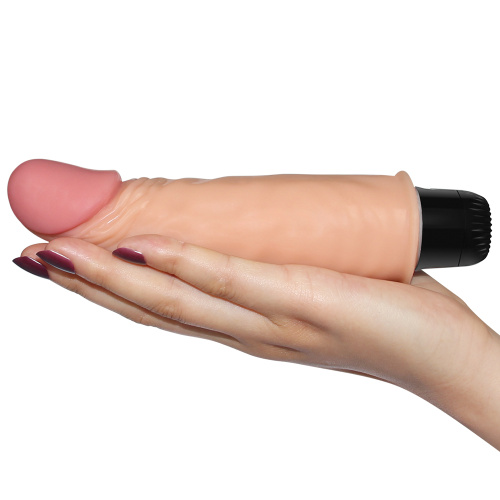 LoveToy Real Feel Vibrator 12 Flesh - Реалистичный вибратор,17 см (телесный)