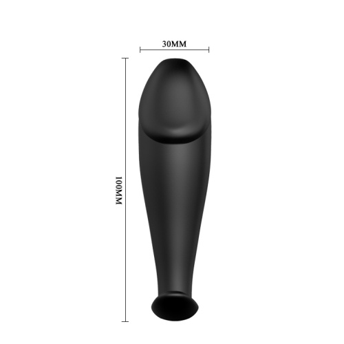 Pretty Love Vibrating Butt Plug анальная пробка с вибрацией, 10х3 см (чёрный)