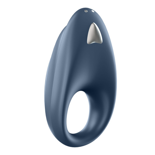 Satisfyer Powerful One - виброкольцо с управлением со смартфона, 9х3 см (синий)