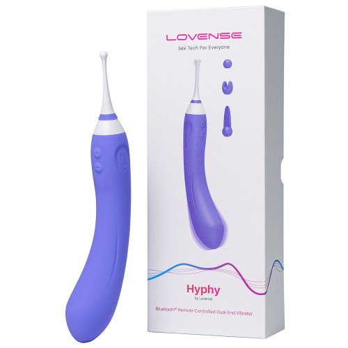 Lovense Hyphy - Двухсторонний смарт вибратор для точечной и вагинальной стимуляции,  11.5х3.5 см