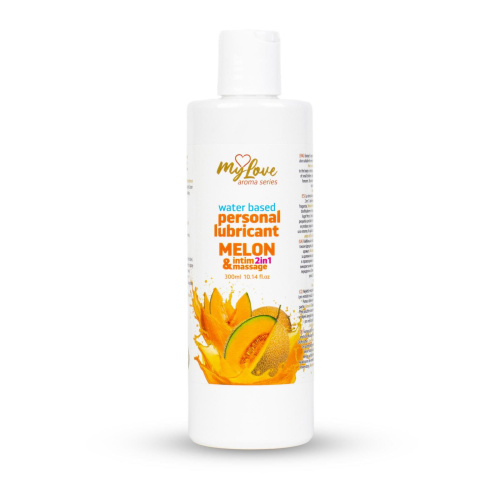 2в1 лубрикант и массажный гель - MyLove Aroma Series Intim&Massage Melon, 300 мл
