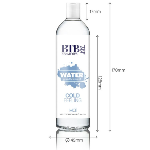 BTB Cold Feeling - Охлаждающая смазка на водной основе, 250 мл