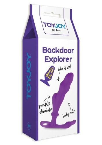 Массажер простаты Backdoor Explorer, 12х2,5 см (пурпурный)