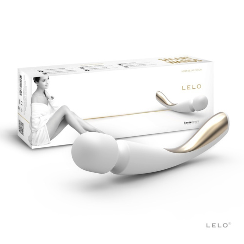 Lelo Smart Wand - Профессиональный большой массажер, 30х6 см (слоновая кость)