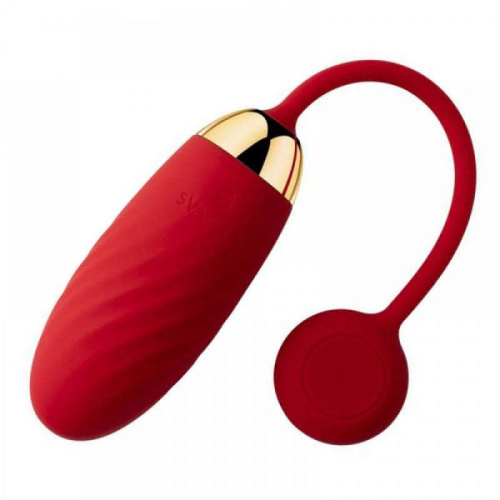 Svakom Ella Vibrating Egg Red-віброяйце зі смарт-управлінням, 21. 5х3. 3 см (кораловий) - купити в Києві, Україні