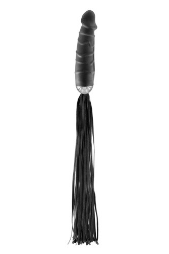 Fetish Tentation Whip with Dildo Handle - Флоггер з ручкою-Ділдо - купити в Києві, Україні