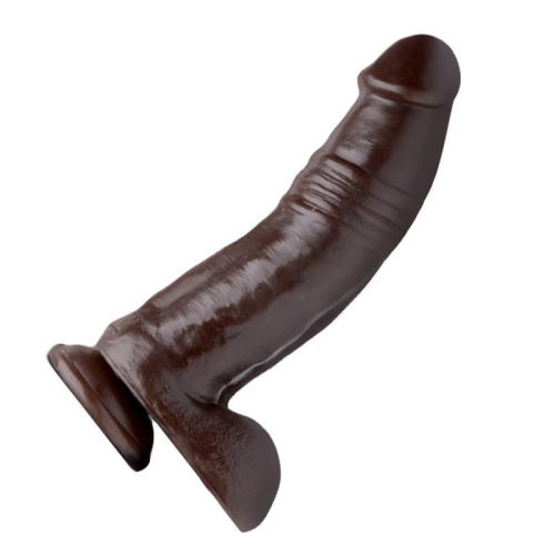 Tom of Finland Break Time Realistic Dildo - Огромный фаллоимитатор, 24,1х6,3 см (коричневый)