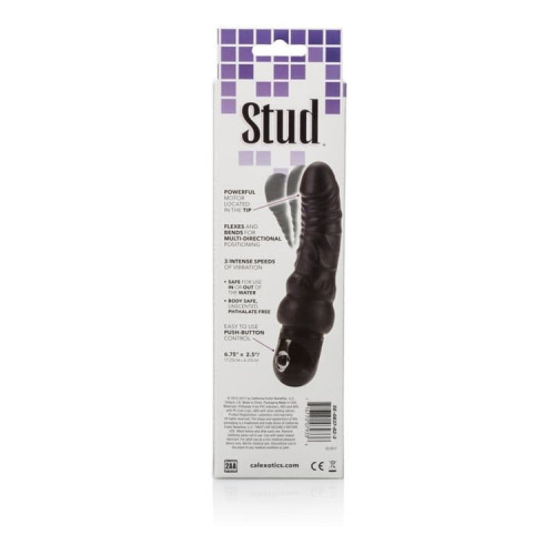 CalExotics Bendie Stud Curvy - вибромассажер, 12.5х4 см (пурпурный)